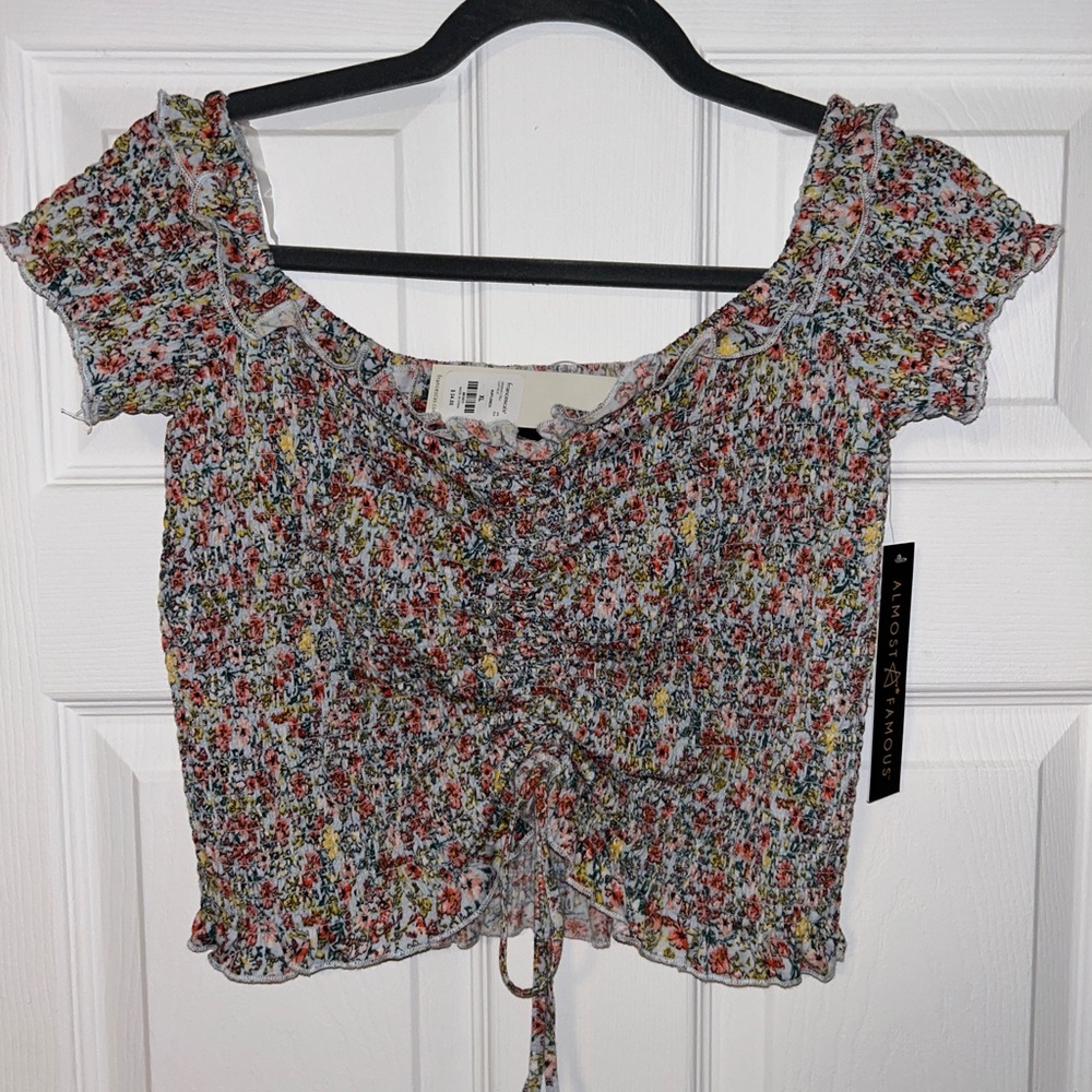 Francesca’s “Ruffle Neck” Top
